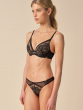 Encore Padded High Apex Bra - Black/Nude