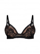 Encore Padded High Apex Bra - Black/Nude