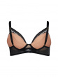 Encore Padded High Apex Bra - Black/Nude