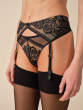 Encore Suspender - Black/Nude