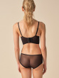 Encore Padded Longline Bra - Black/Nude