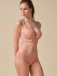 Encore Padded Longline Plunge Bra - Blush