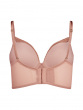 Encore Padded Longline Plunge Bra - Blush