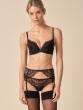 Swirl Suspender - Black