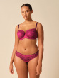Swirl Thong - Raspberry