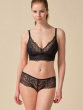 Swirl Non Padded Bralet - Black