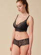 Swirl Non Padded Bralet - Black