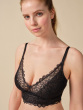 Swirl Non Padded Bralet - Black