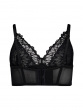 Swirl Non Padded Bralet - Black