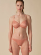 Glossies Lotus Sheer Moulded Bra - Cafe Creme