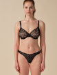 Glossies Lotus Thong - Black