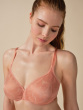 Glossies Lotus Sheer Moulded Bra - Cafe Creme