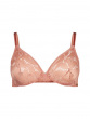 Glossies Lotus Sheer Moulded Bra - Cafe Creme