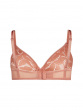 Glossies Lotus Sheer Moulded Bra - Cafe Creme