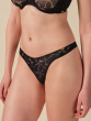 Glossies Lotus Thong - Black