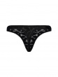 Glossies Lotus Thong - Black
