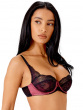 VIP Confession Non Padded Balcony Bra - Black/Burgundy