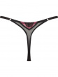VIP Confession Strappy Thong - Black/Burgundy