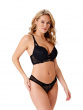 Suspense Longline Padded Bra - Black