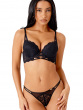 Suspense Longline Padded Bra - Black