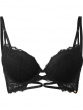 Suspense Longline Padded Bra - Black