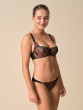 VIP Devotion Uplifting Balconette Bra - Black