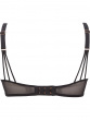 Refined and seductive, VIP Devotion uplifting balconette bra oozes Neo-Vintage glamour. Gossard lingerie, back bra cut out
