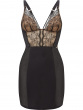 Refined and seductive, VIP Devotion plunging slip oozes Neo-Vintage glamour. Luxurious Gossard lingerie, front slip cut out