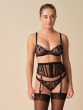 VIP Taboo Non Padded Balcony Bra - Black
