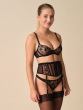 VIP Taboo Non Padded Balcony Bra - Black