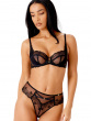 Rebel Non Padded Balcony Bra - Black