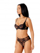 Rebel Non Padded Balcony Bra - Black