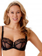 Rebel Non Padded Balcony Bra - Black