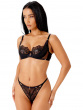 VIP Lavish Uplifting Balconette Bra - Black