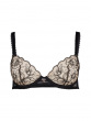 VIP Fleur de Nuit Non Padded Balcony Bra - Black