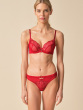 Viva Non Padded Plunge Bra - Tango Red