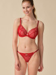 Viva Non Padded Plunge Bra - Tango Red