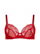 Viva Non Padded Plunge Bra - Tango Red