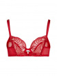 Viva Non Padded Plunge Bra - Tango Red