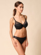Glossies High Apex Light Padded Bra - Black