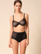 Glossies Sheer Moulded Bra - Black