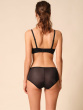 Glossies Sheer Moulded Bra - Black