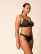 Glossies Sheer Moulded Bra - Black