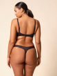 Glossies Sheer Moulded Bra - Black