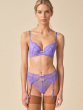 Superboost Lace Padded Plunge Bra - Purple Hebe