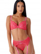 Superboost Lace Suspender - Rose Red