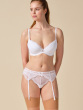 Superboost Lace Padded Plunge Bra - White