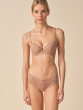 Superboost Lace Padded Plunge Bra - Nude