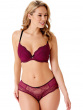 Superboost Lace Padded Plunge Bra - Purple Potion