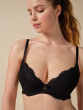 Superboost Lace Padded Plunge Bra - Black